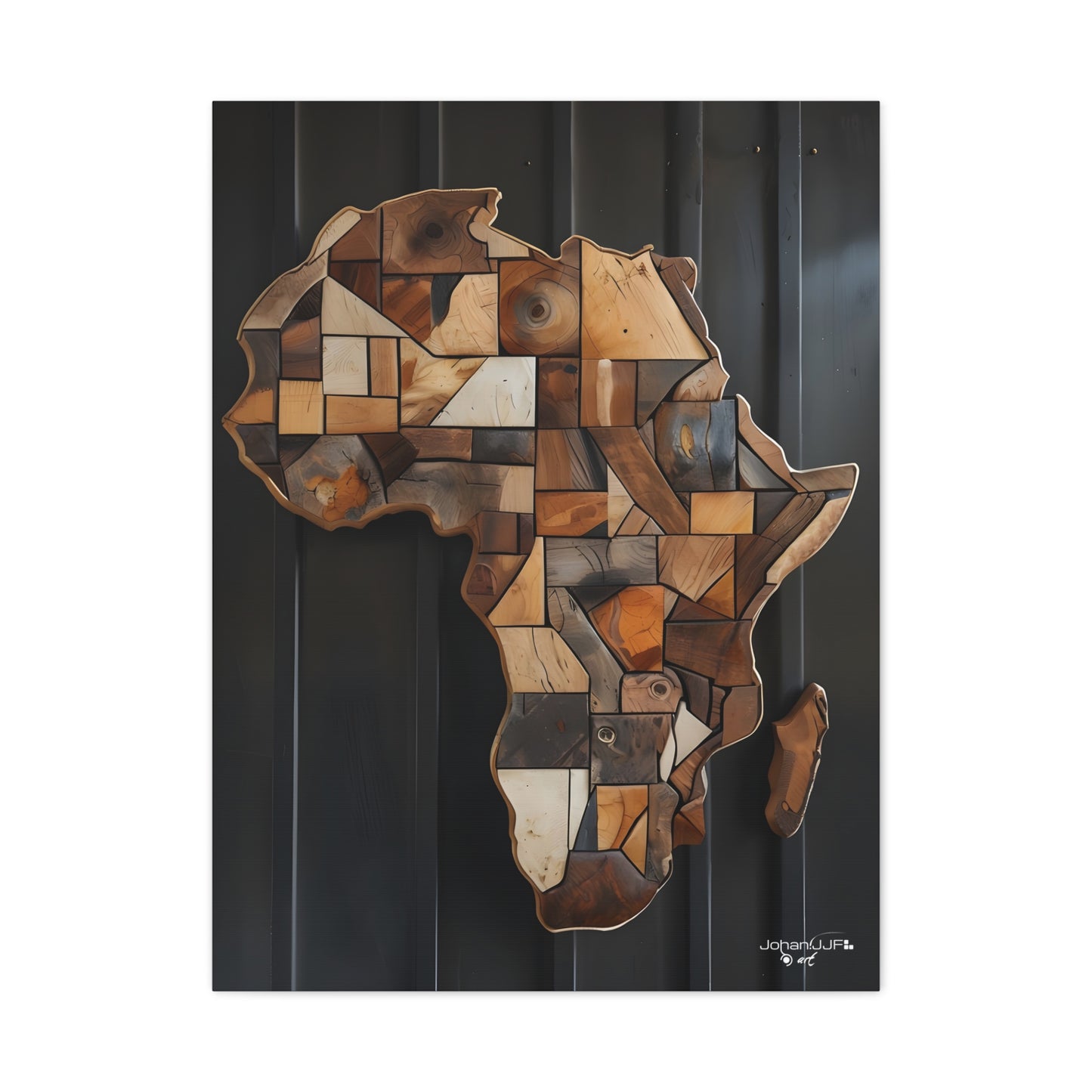 Africa Wooden Continent