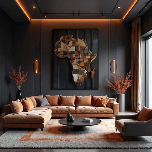 Africa Wooden Continent